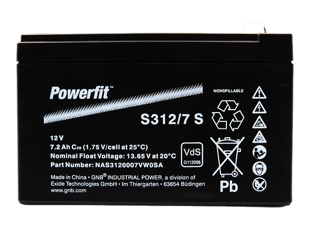 Φωτογραφία προϊόντος: EXIDE GNB Powerfit AGM S312 / 7 S 12V 7.2Ah