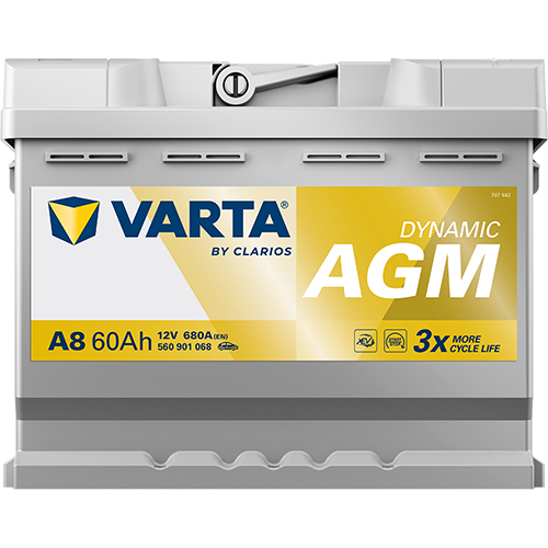 Φωτογραφία προϊόντος: VARTA Dynamic AGM A8 12V 60Ah 680A (EN)