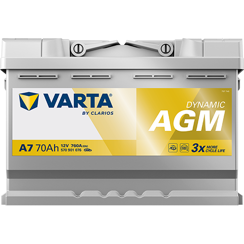 Φωτογραφία προϊόντος: VARTA Dynamic AGM A7 12V 70Ah 760A (EN)