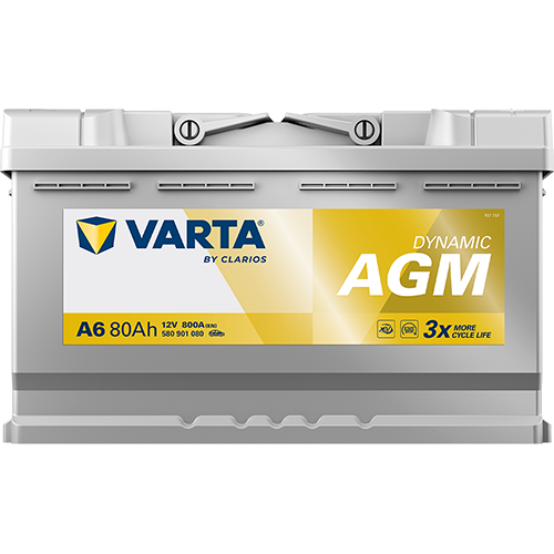 Φωτογραφία προϊόντος: VARTA Dynamic AGM A6 12V 80Ah 800A (EN)