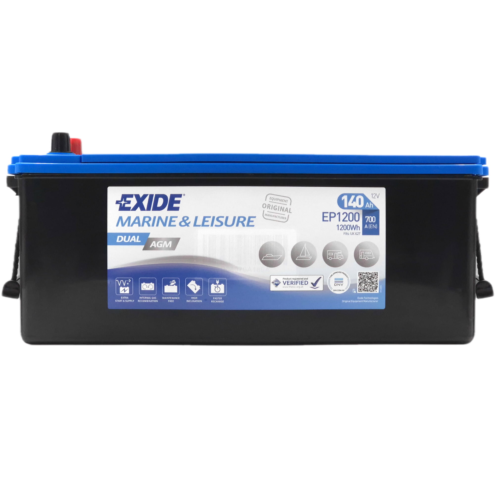 Φωτογραφία προϊόντος: EXIDE AGM EP1200 12V 140Ah 700A (EN)