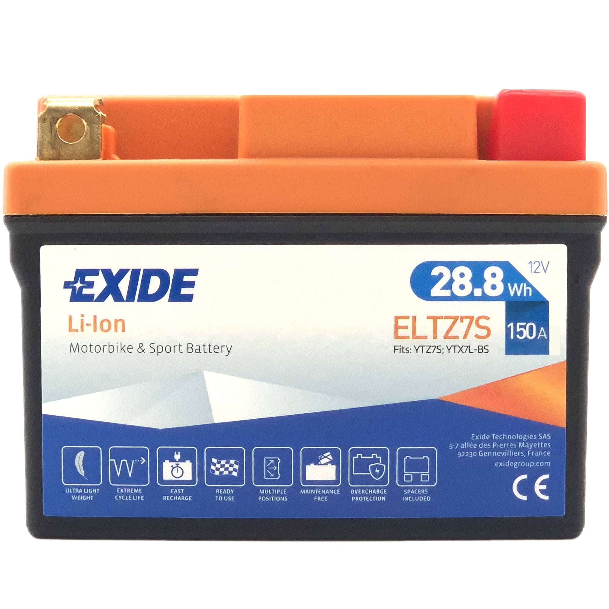 Φωτογραφία προϊόντος: EXIDE LiFePO4 ELTZ7S 12V 2.4Ah 150A (EN)