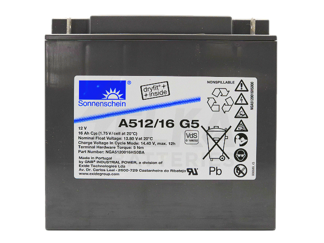 Φωτογραφία προϊόντος: Sonnenschein GEL A512 / 16 GS 12V 16Ah