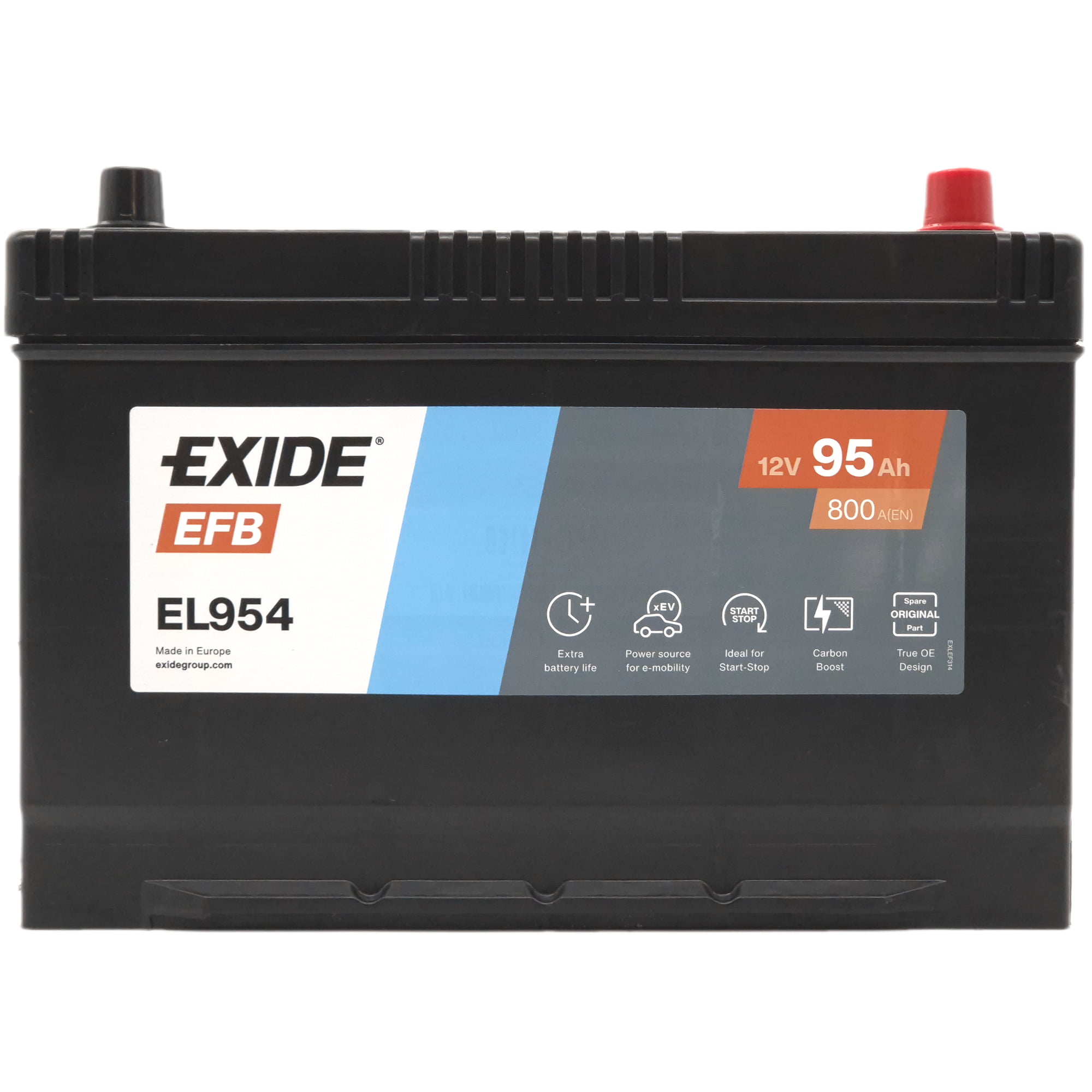 Φωτογραφία προϊόντος: EXIDE EFB EL954 12V 95Ah 800A (EN)