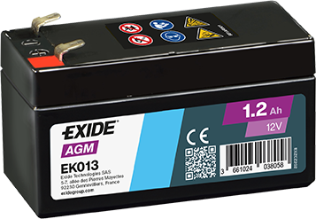 Φωτογραφία προϊόντος: EXIDE AGM EK013 12V 1.2Ah 18A (EN)