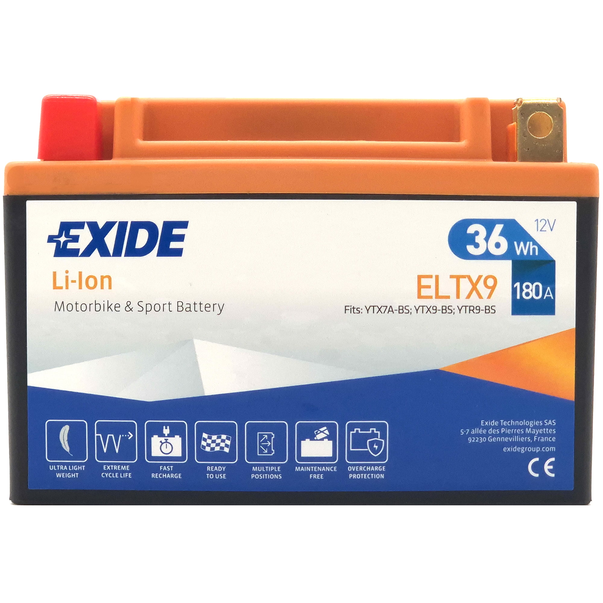 Φωτογραφία προϊόντος: EXIDE LiFePO4 ELTX9 12V 3Ah 180A (EN)