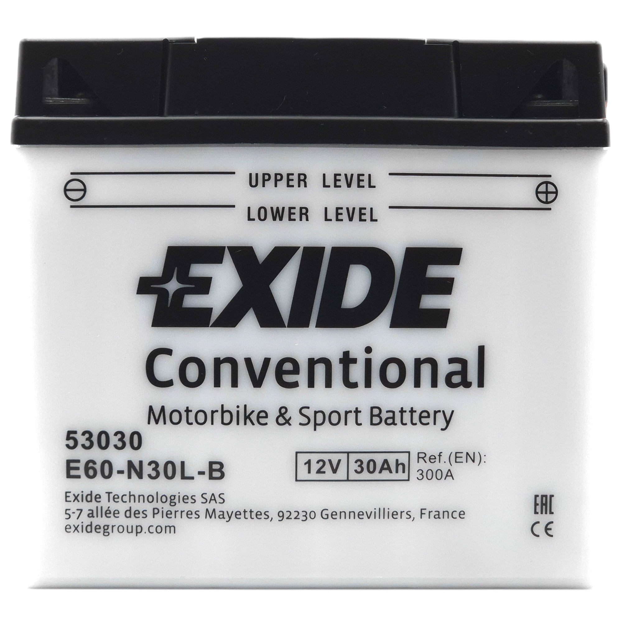 Φωτογραφία προϊόντος: EXIDE Conventional 53030 12V 30Ah 300A (EN)