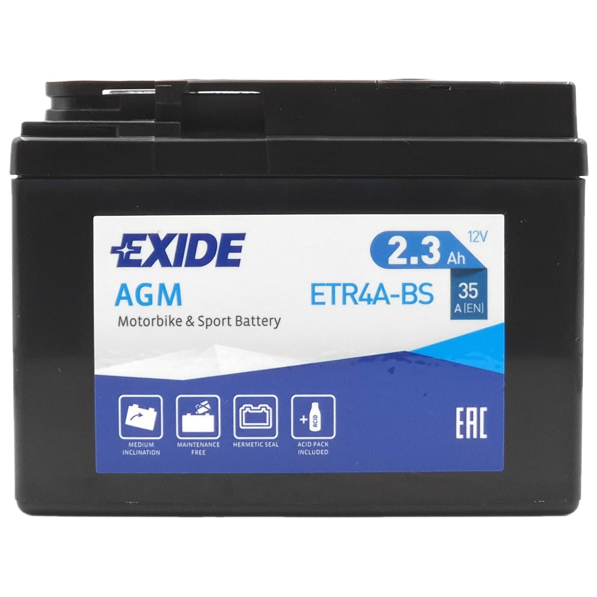 Φωτογραφία προϊόντος: EXIDE AGM ETR4A-BS 12V 2.3Ah 35A (EN)