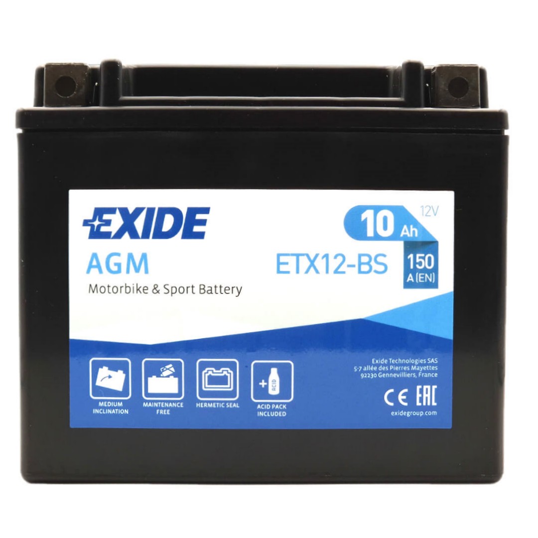 Φωτογραφία προϊόντος: EXIDE AGM ETX12-BS 12V 10Ah 150A (EN)