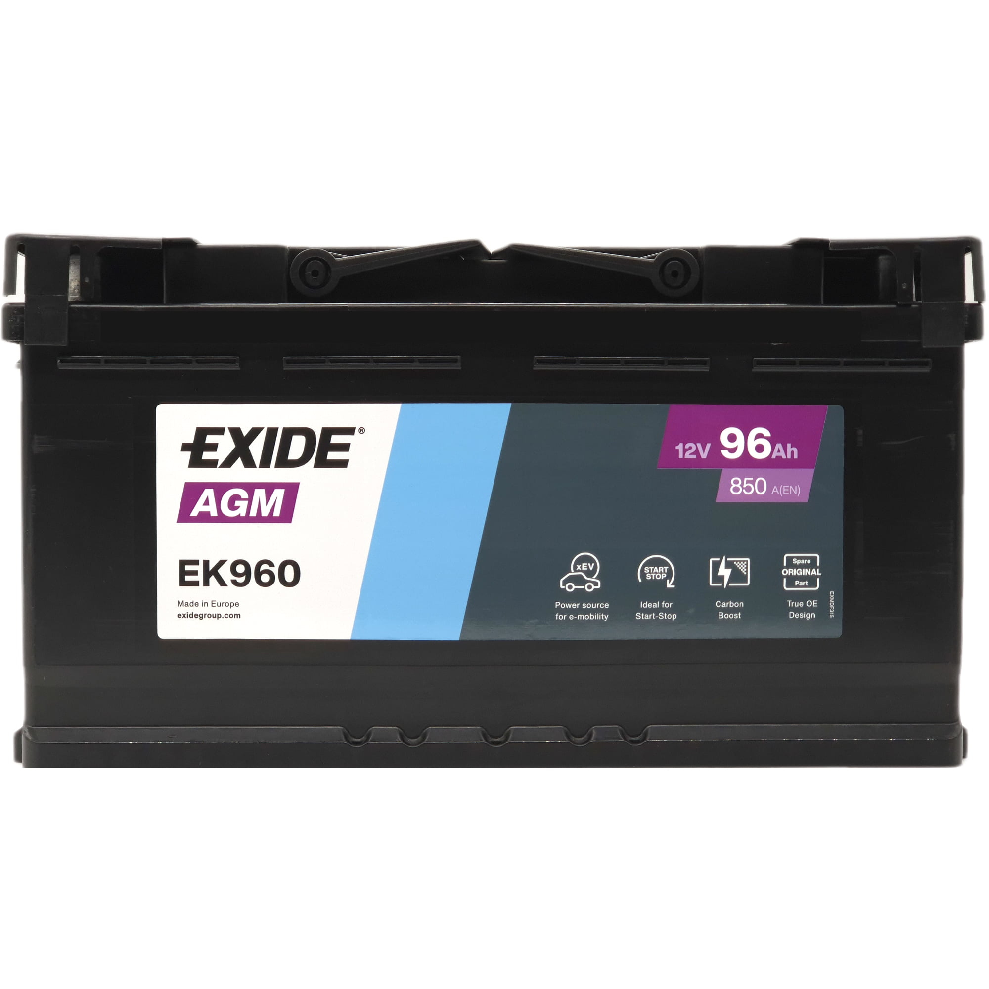 Φωτογραφία προϊόντος: EXIDE AGM EK960 12V 96Ah 850A (EN)