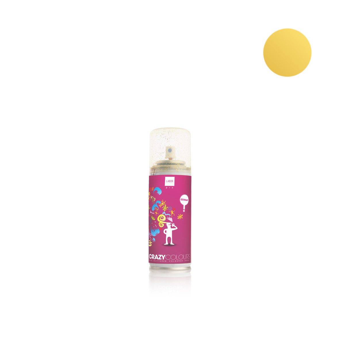 Φωτογραφία προϊόντος: Labor Pro Crazy Color Χρωμοσπρέι Glitter Gold 125ml