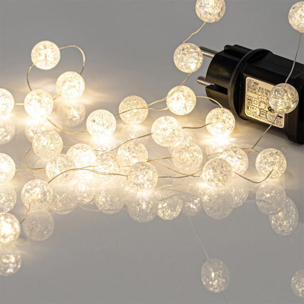 Φωτογραφία προϊόντος: Λαμπάκια σειρά 100 mini LED ακρυλικές μπαλίτσες 2cm Eurolamp 600-03920