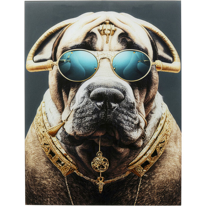 Φωτογραφία προϊόντος: KARE Glass Picture Fashion Dog 60x80cm - Πολύχρωμο - 60Μx80Υ