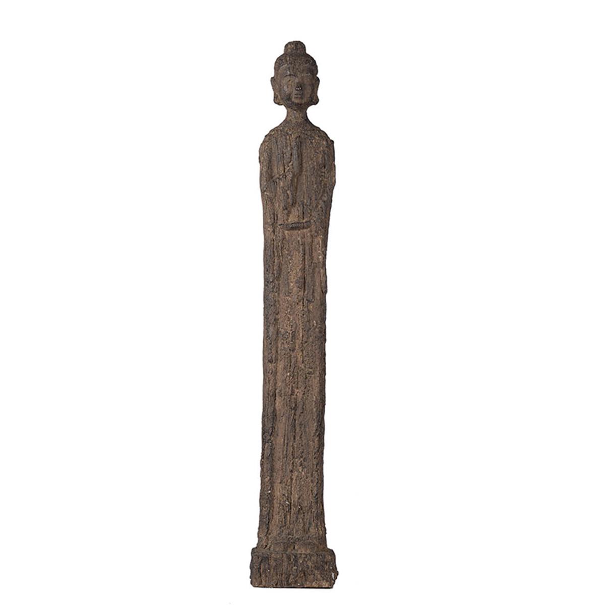 Φωτογραφία προϊόντος: Artekko Buddha Διακοσμητικός Βούδας Ρητίνη Καφέ (8.9x8.9x60.2)cm