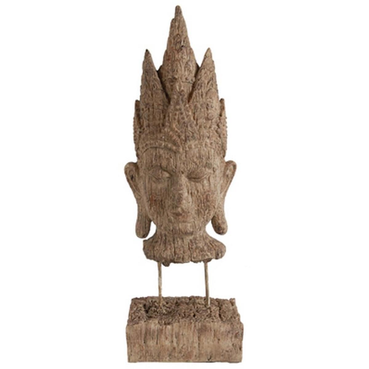 Φωτογραφία προϊόντος: Artekko Buddha Διακοσμητικό Κεφάλι Βούδα Ρητίνης Καφέ 12.7x8.89x39.37