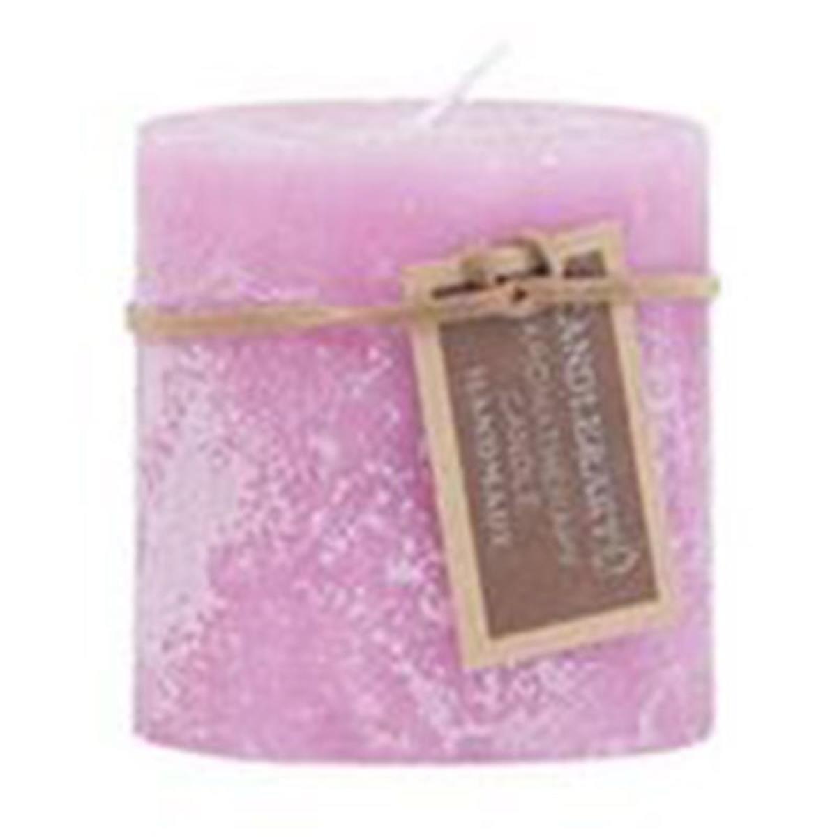 Φωτογραφία προϊόντος: Artekko Candle Κερί Μωβ (7x7x7)cm 7x7x7