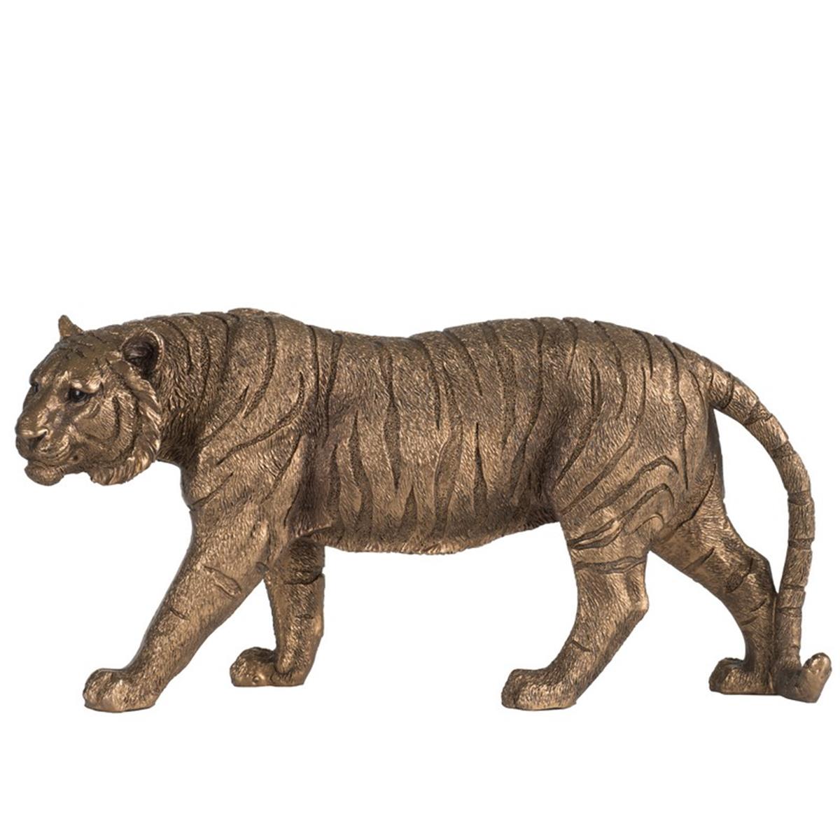 Φωτογραφία προϊόντος: Artekko Animal Tiger Επιτραπέζιο Διακοσμητικό Τίγρη Ρητίνη Μπρονζέ (29x9x14,5)cm 29x9x14.5