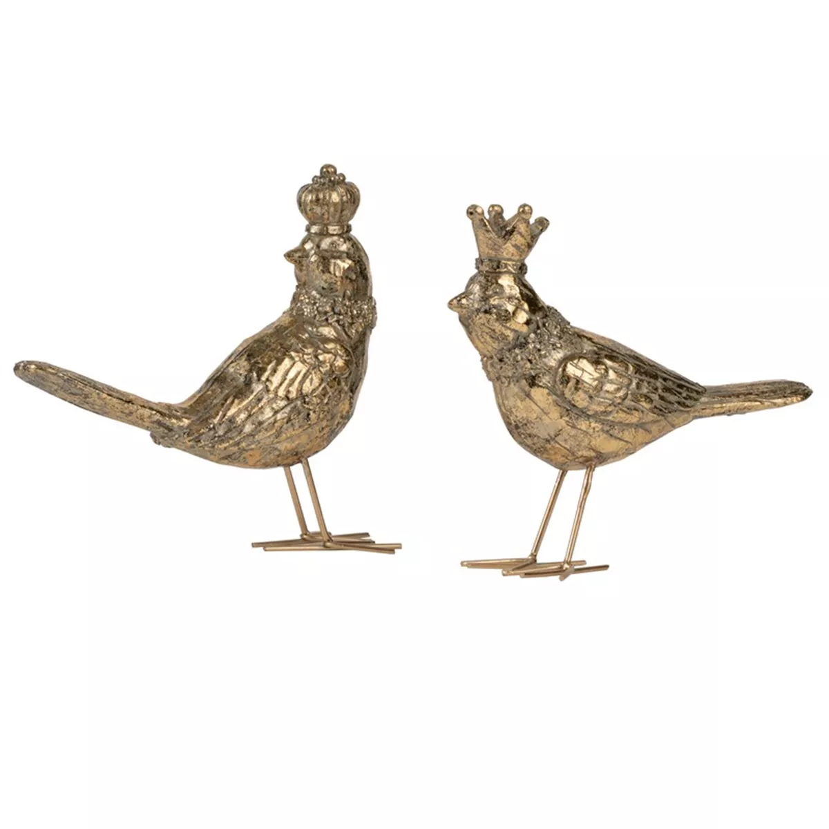 Φωτογραφία προϊόντος: Artekko Bird Διακοσμητικά Πουλιά Ρητίνη Χρυσό (14.5x5x17.5)cm Σετ/2