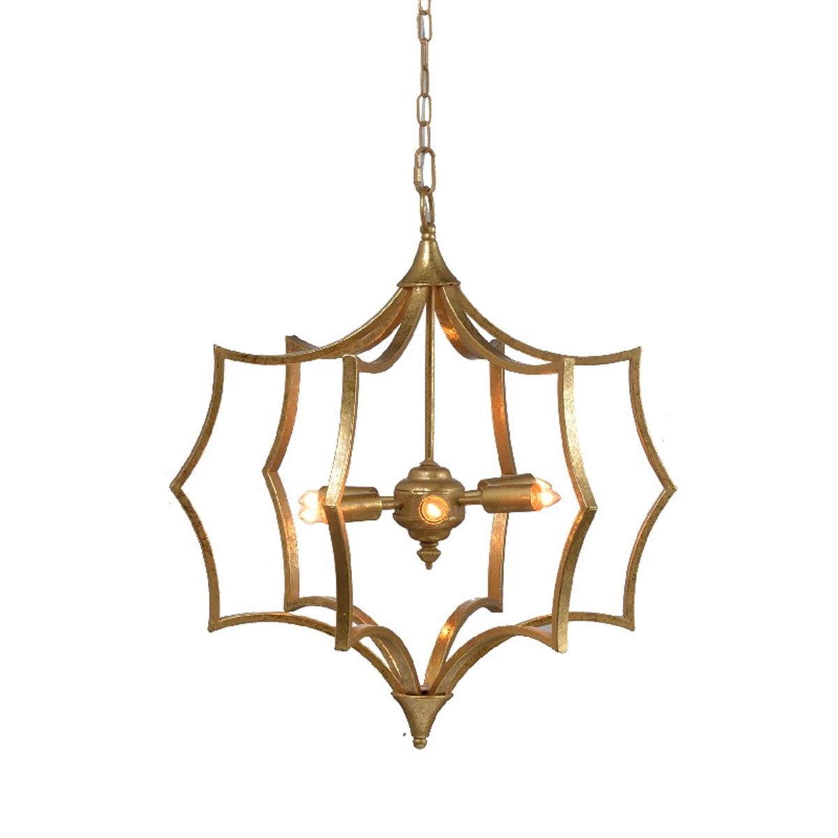 Φωτογραφία προϊόντος: Artekko Malin Φωτιστικό Οροφής Μεταλλικό Χρυσό (55x48x60)cm