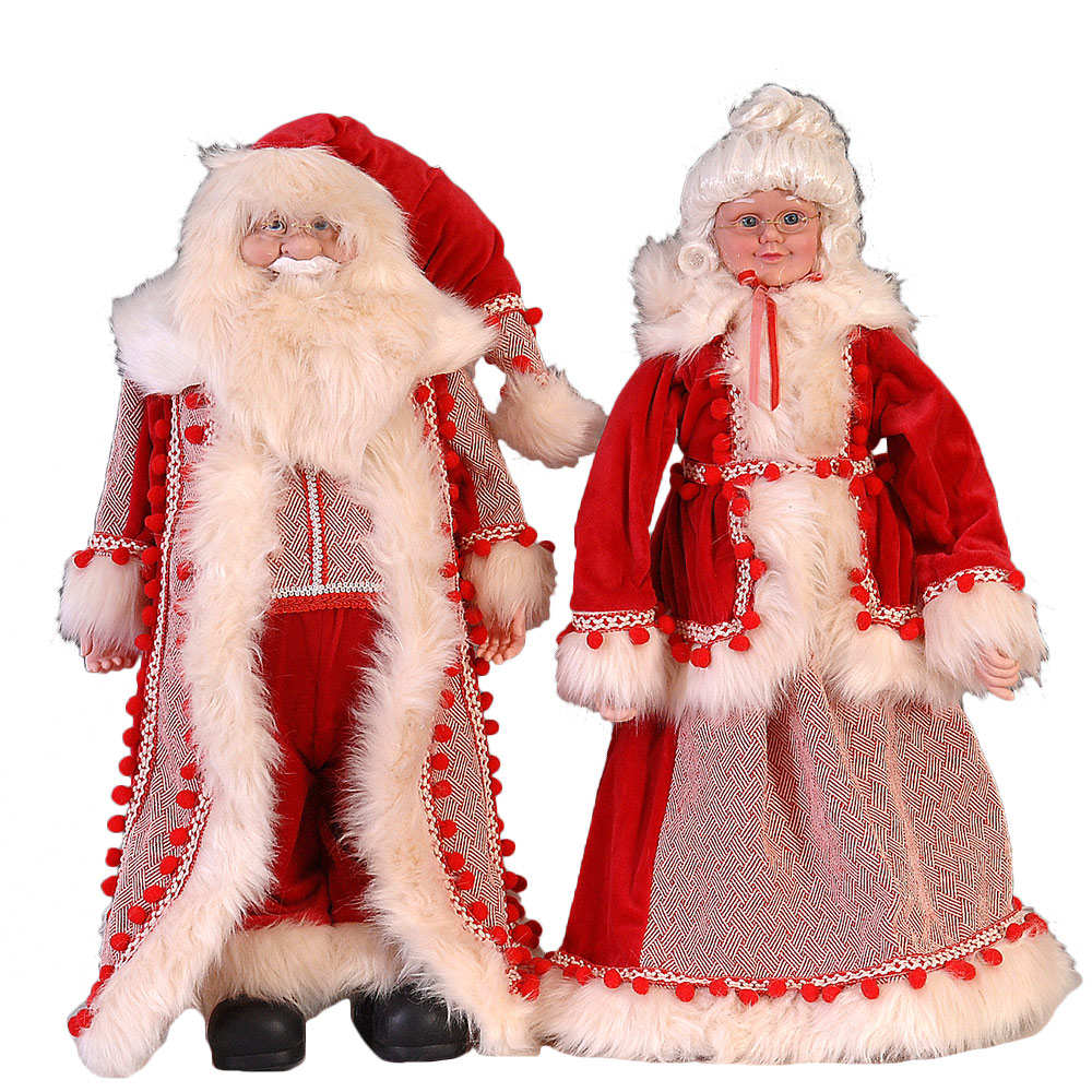 Φωτογραφία προϊόντος: Όρθιες φιγούρες Santa σετ 2 61cm Vetur BV 10524