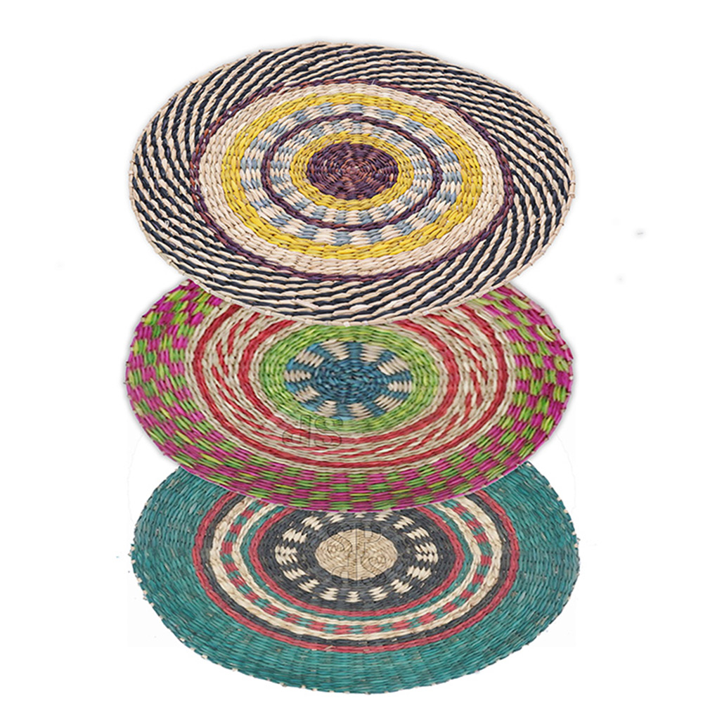 Φωτογραφία προϊόντος: Σουπλα seagrass boho σχέδια 35cm Zaros 26099 HE420