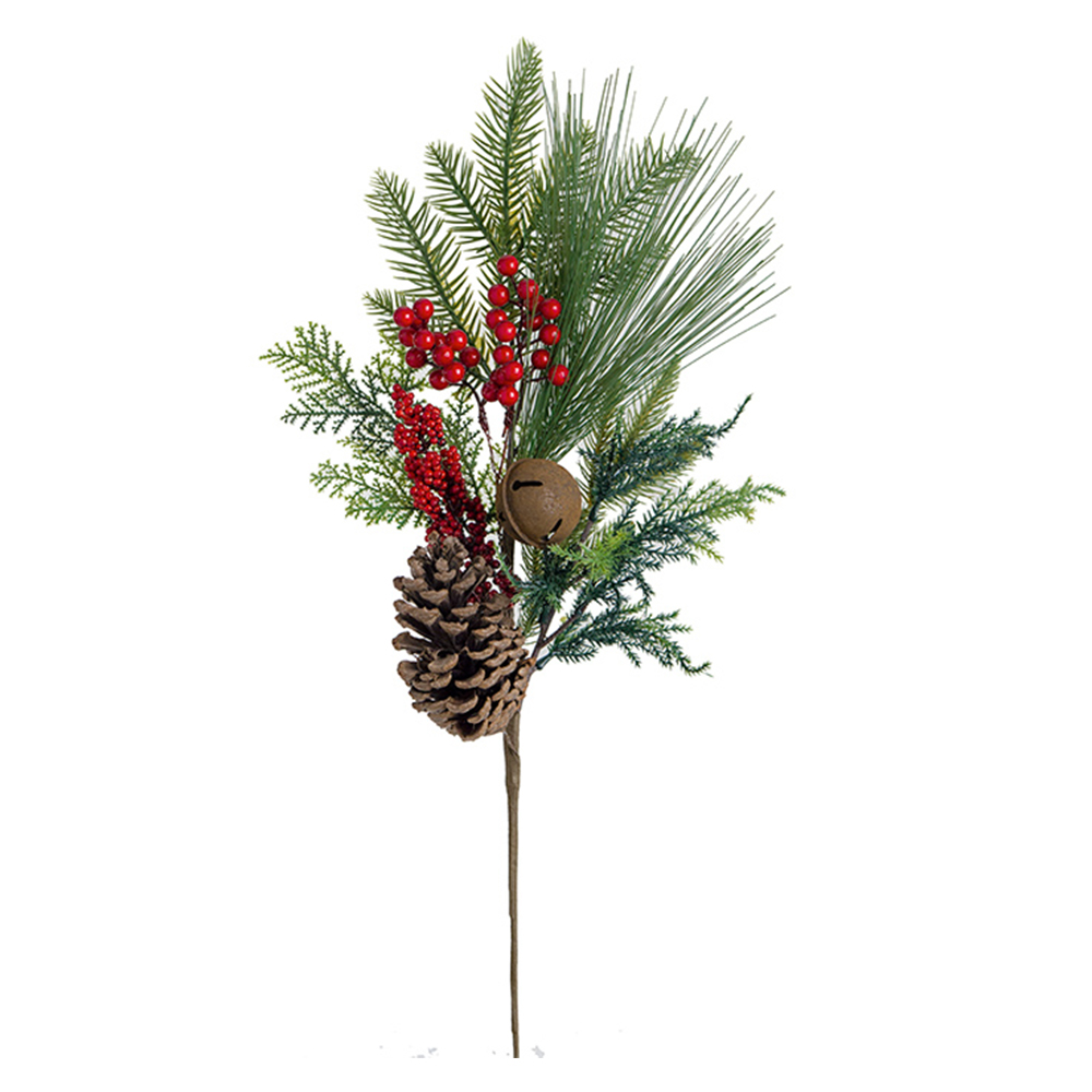 Φωτογραφία προϊόντος: Κλαδί mixed pine κουκουνάρια και berries 68cm Homeguru MS637 (Zaros)
