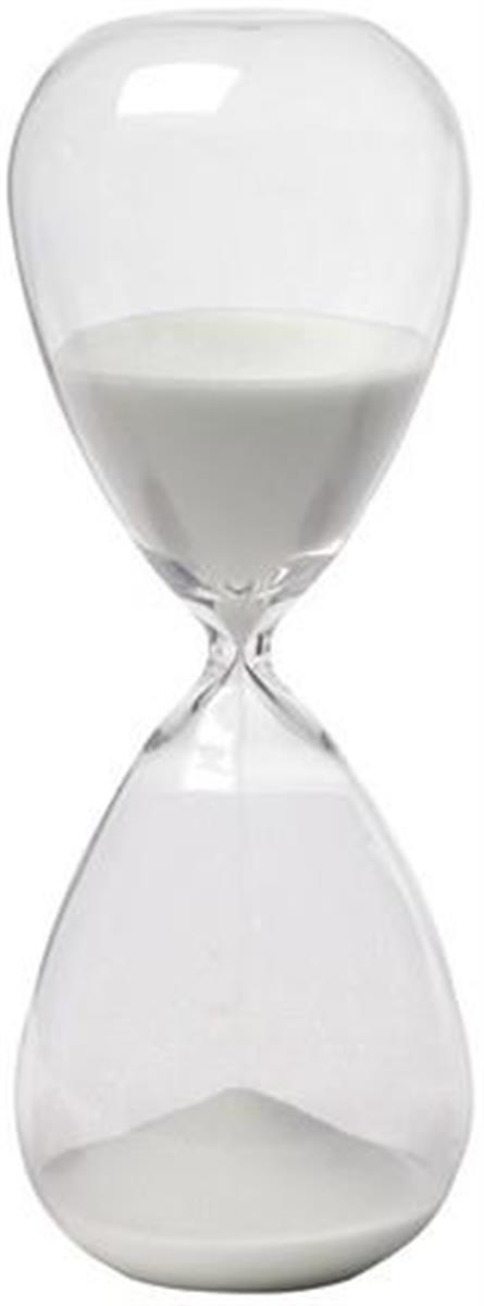 Φωτογραφία προϊόντος: Artekko Hourglass Κλεψύδρα Γυάλινη Λευκή (9x9x25,5)cm