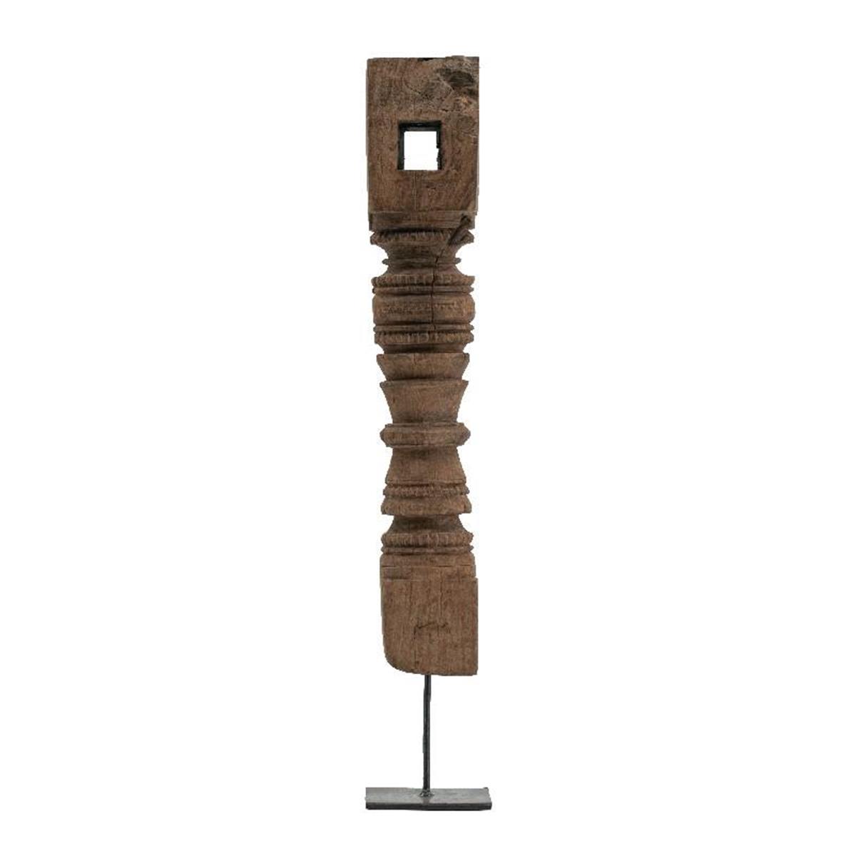 Φωτογραφία προϊόντος: Artekko Totem Κηροπήγιο Τοτέμ Ξύλο/Μέταλλο Καφέ/Μαύρο (10x10x68)cm