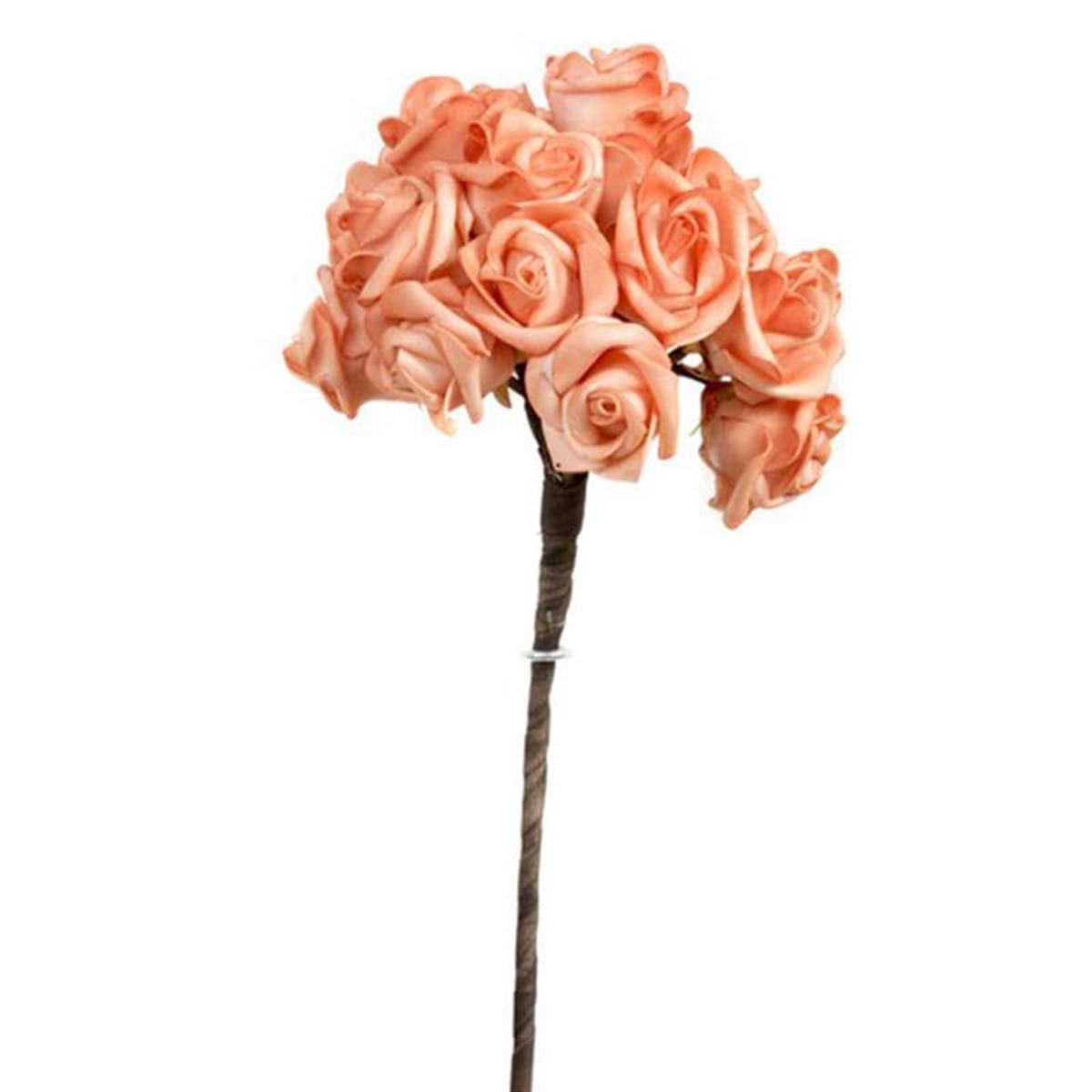 Φωτογραφία προϊόντος: Artekko Roses Bouquet Μπουκέτο με Τεχνητά Τριαντάφυλλα Λάτεξ Πορτοκαλί (14x14x65)cm