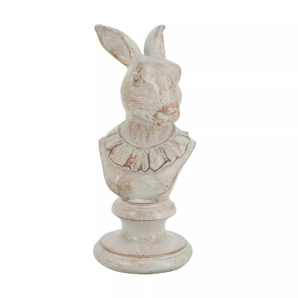 Φωτογραφία προϊόντος: Artekko Rabbit Διακοσμητικό Λαγουδάκι Ρητίνης σε Λευκή Πατίνα (11x10.3x23.5)cm