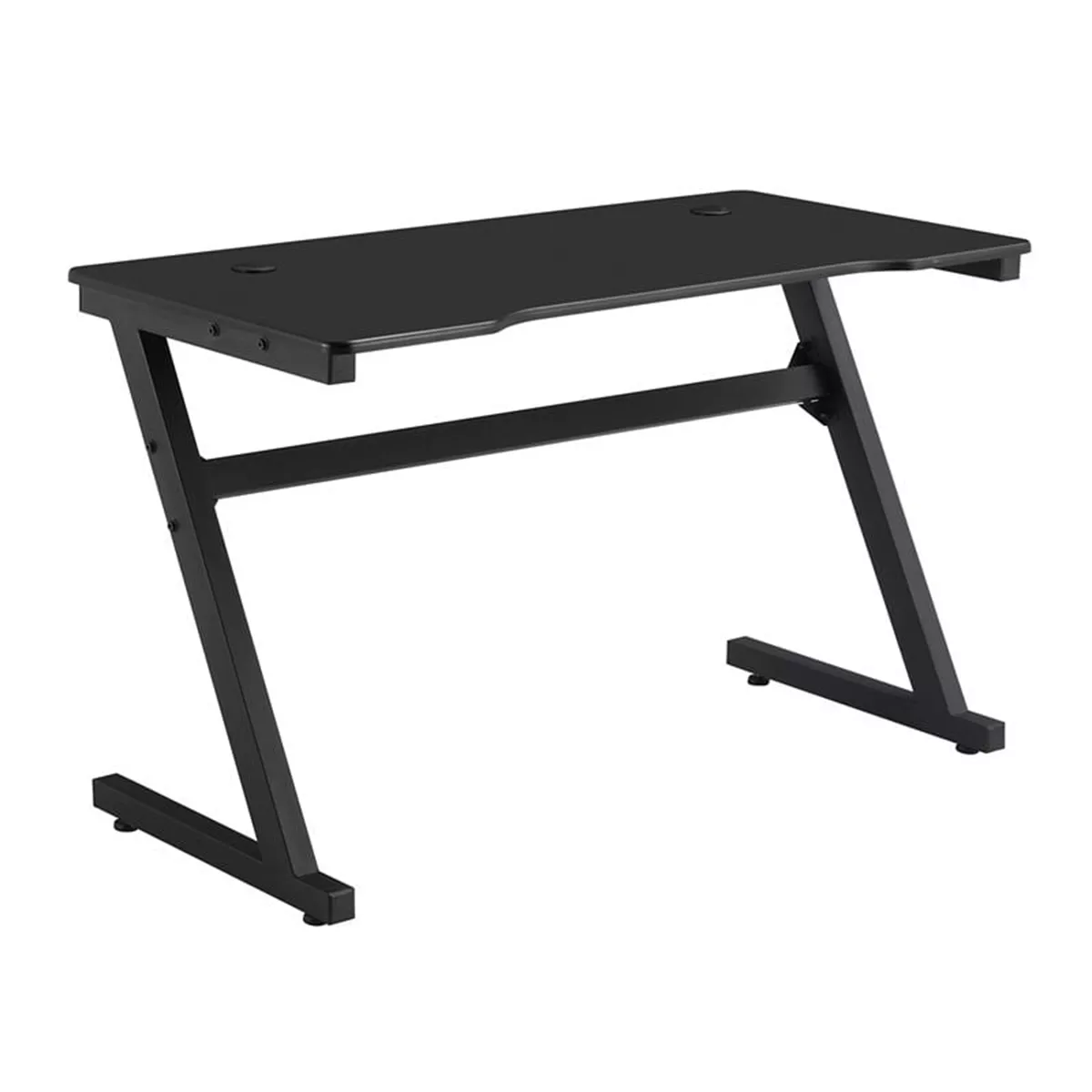 Φωτογραφία προϊόντος: GAMING Γραφείο 120x60cm Woodwell, Μέταλλο Βαφή Μαύρο με Επιφάνεια MDF Μαύρο και Βάση Ακουστικών 120x60x75cm