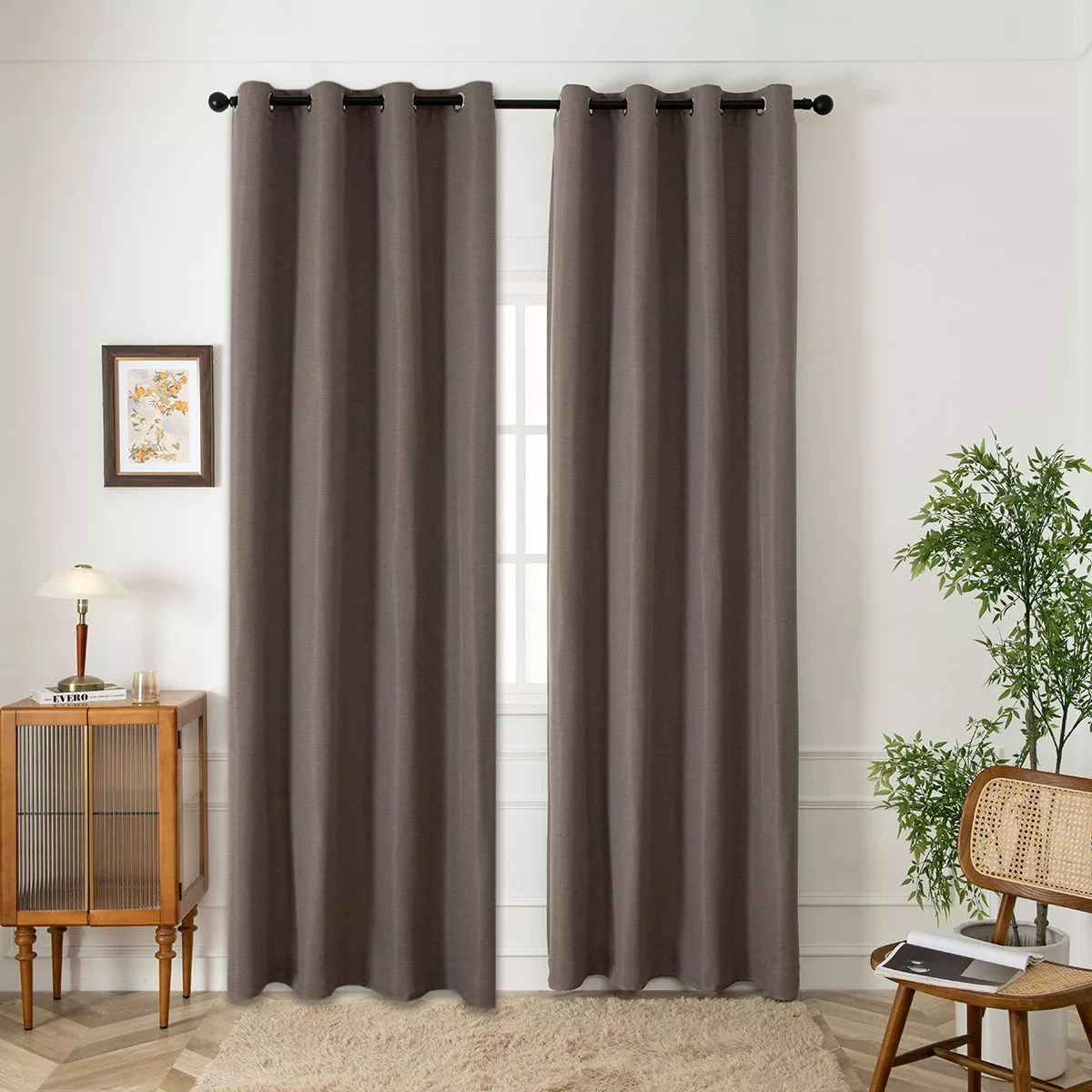 Φωτογραφία προϊόντος: Beauty Home Ύφασμα κουρτίνας Blackout jacquard Glare Art 8444 Φ280 Μόκα (με το μέτρο)