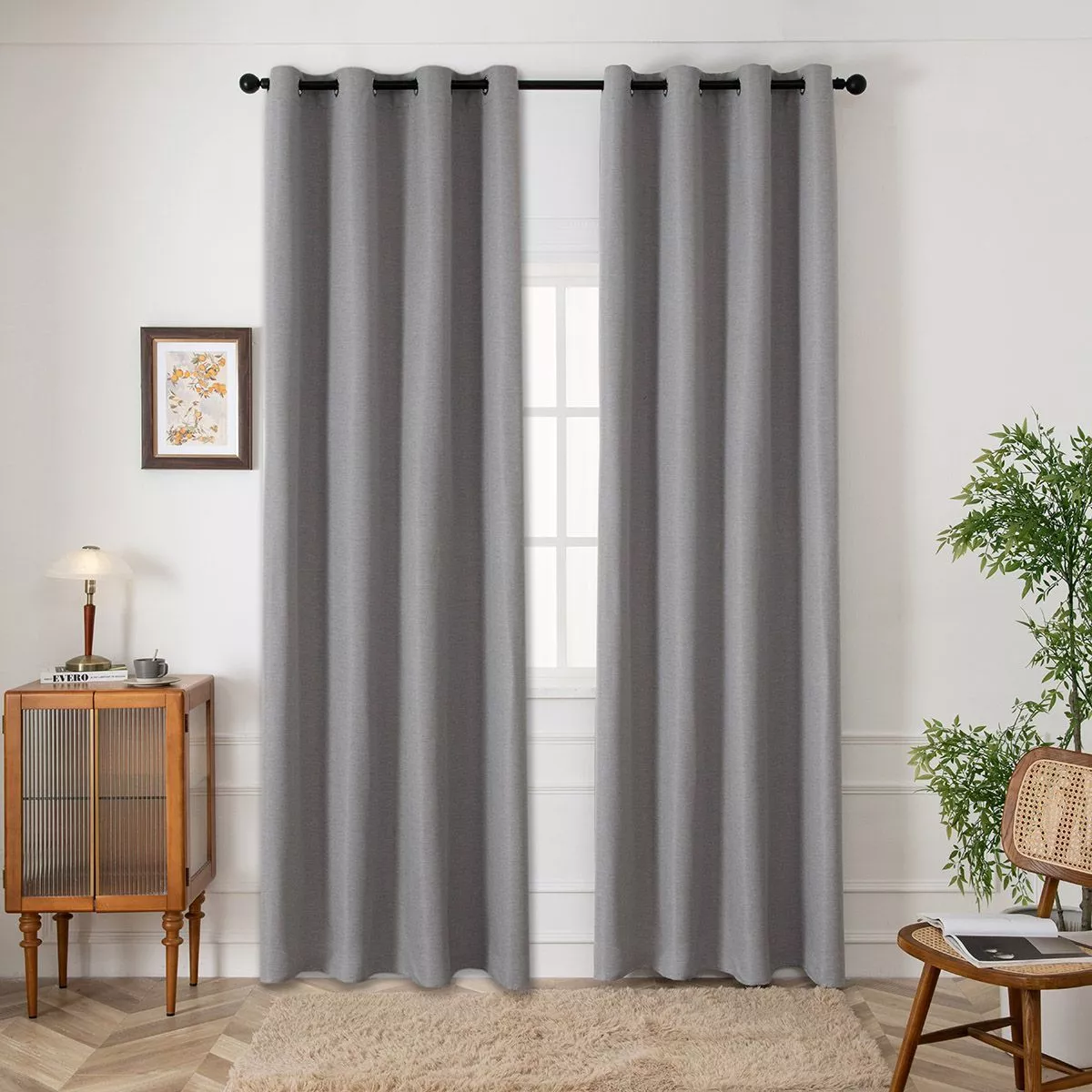 Φωτογραφία προϊόντος: Beauty Home Ύφασμα κουρτίνας Blackout jacquard σκίασης Glare Art 8444 Φ280 Γκρι