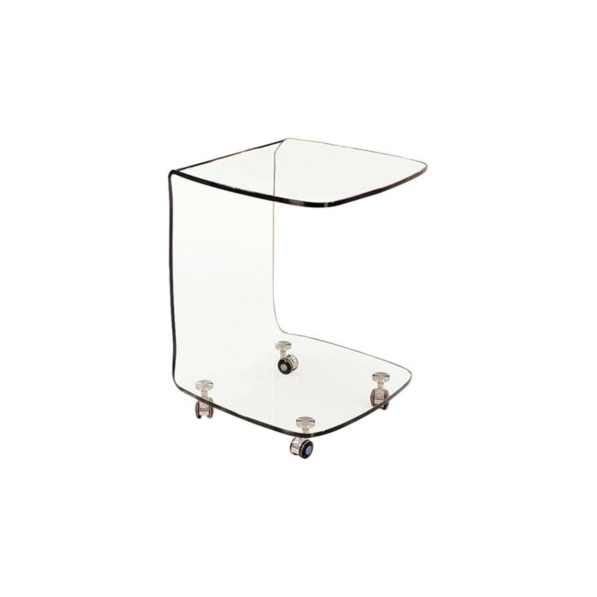 Φωτογραφία προϊόντος: GLASSER Trolley Τραπεζάκι Βοηθητικό, Διάφανο Γυαλί 10mm, 45x45x60cm