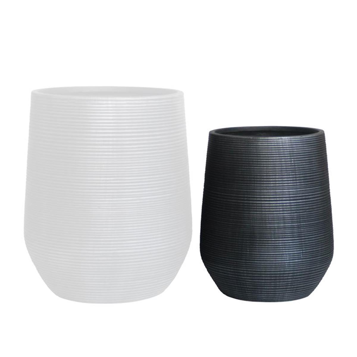 Φωτογραφία προϊόντος: FLOWER POT-17 Φ45x50cm, τσιμέντο Απόχρωση Anthracite (Φ45x50cm) – Woodwell