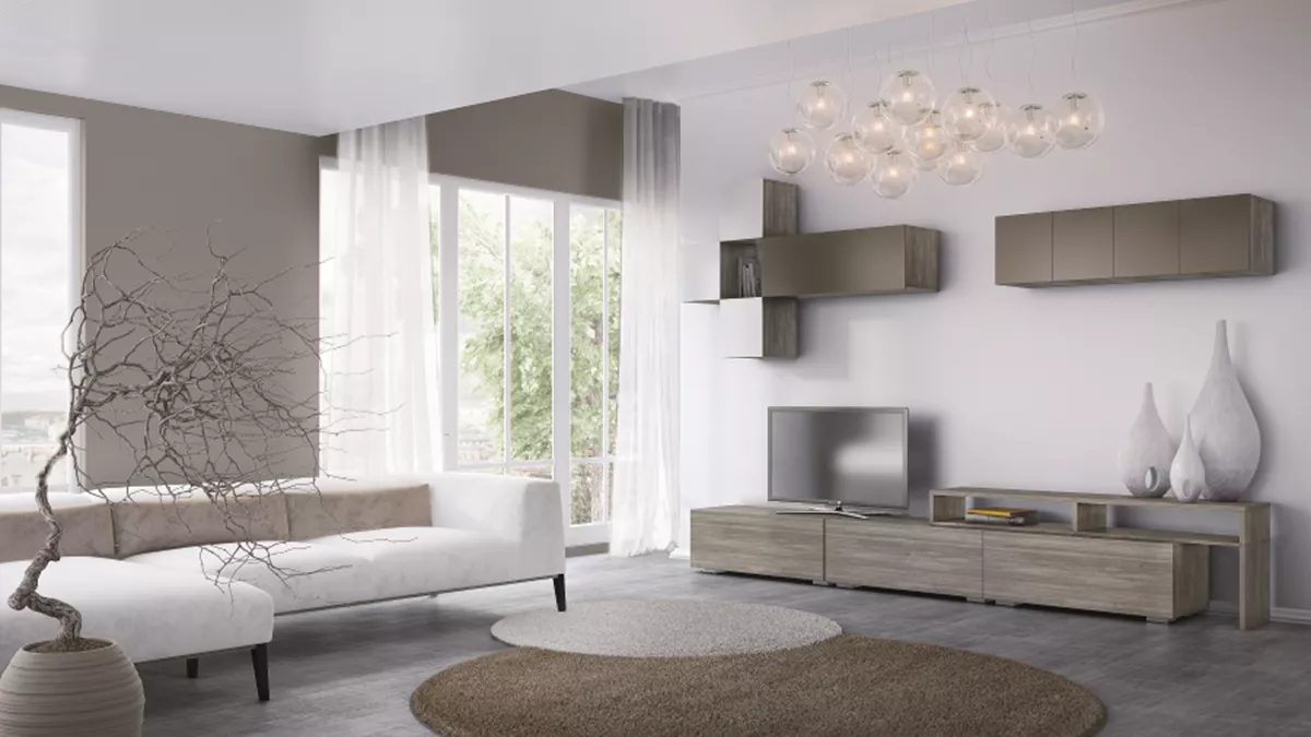 Φωτογραφία προϊόντος: TV SMART 1 σταχτί - λάκα γκρι (Σαρρής) – κονσόλα TV