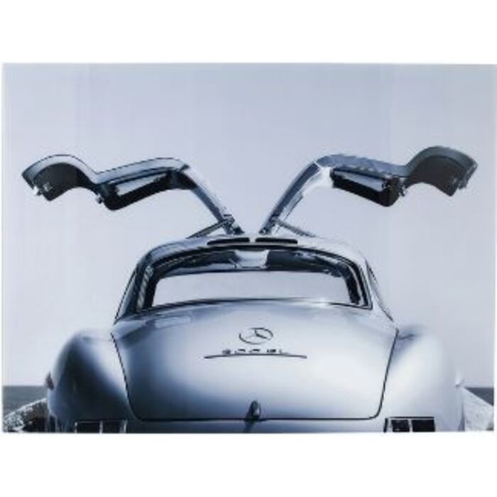 Φωτογραφία προϊόντος: Glass Picture Oldtimer Back 120x80cm - Γκρι - 120Μx80Υ