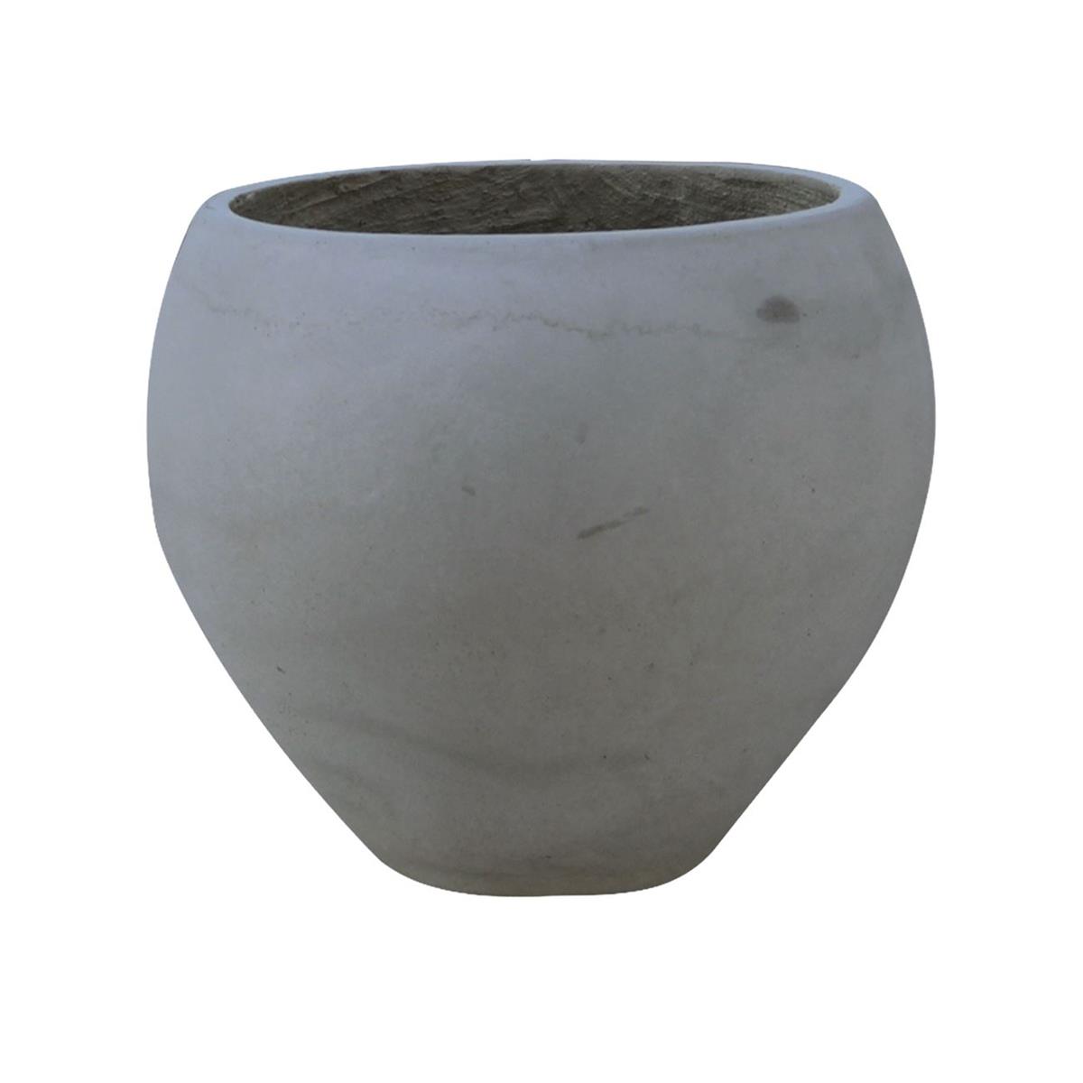 Φωτογραφία προϊόντος: FLOWER POT-5 Cement Grey Κασπώ Woodwell 55x40 cm