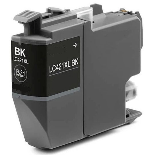Φωτογραφία προϊόντος: Μελάνι BROTHER Συμβατό LC421XL BK Σελίδες: 500 Black