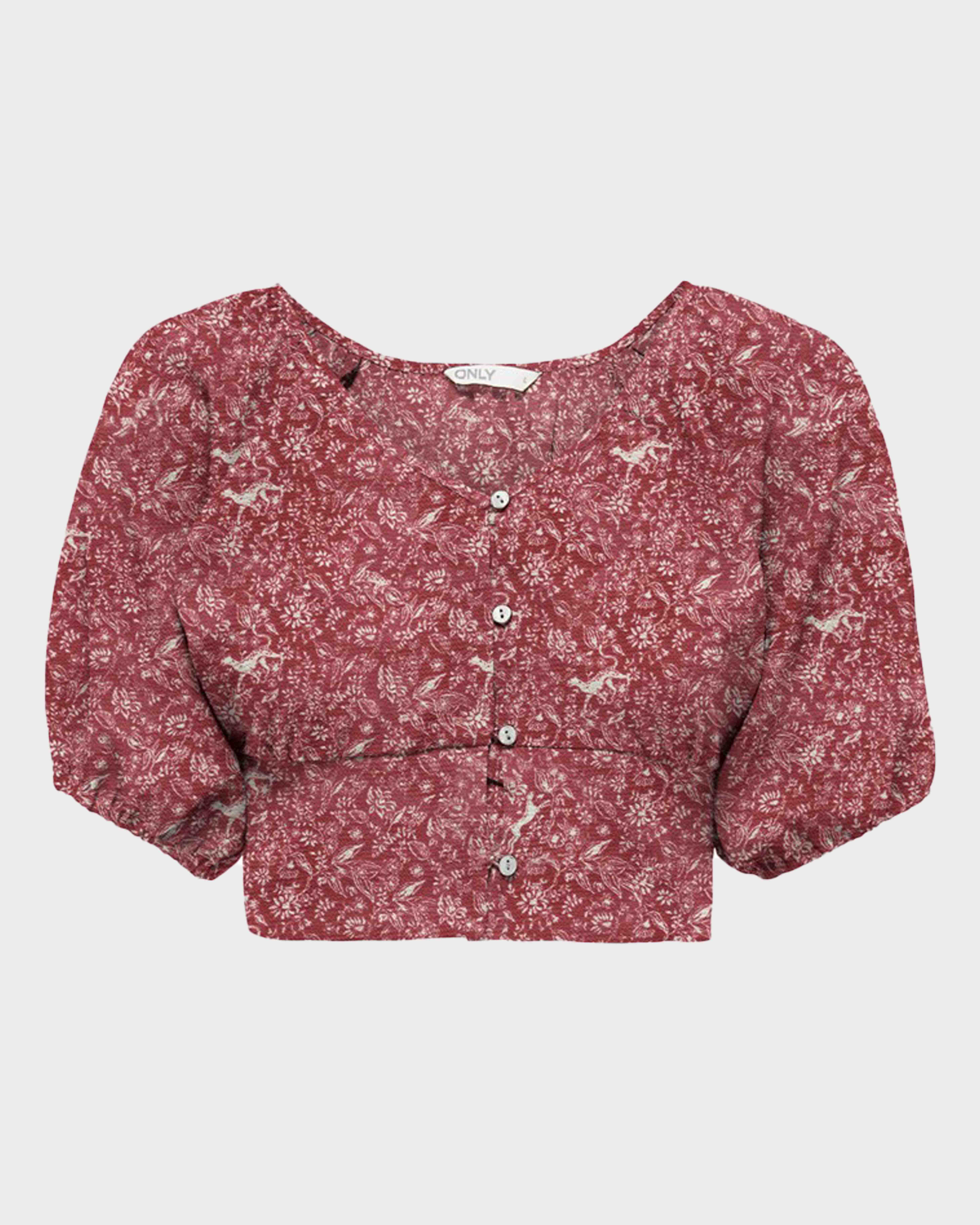 Φωτογραφία προϊόντος: ONLY ΓΥΝΑΙΚΕΙΑ ΜΠΛΟΥΖΑ CLOSED NECKLINE FEM - 15248608 ΚΟΚΚΙΝΟ
