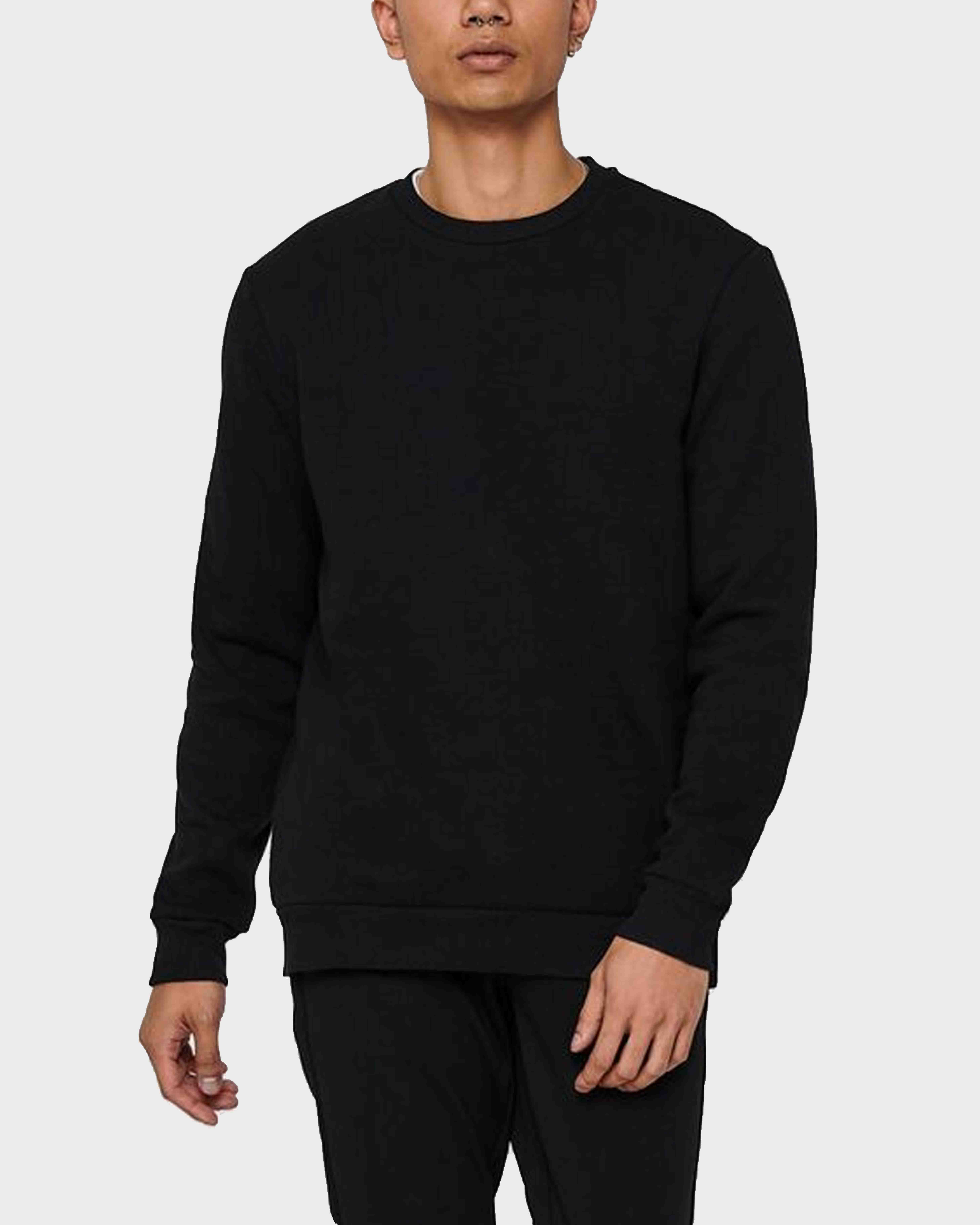 Φωτογραφία προϊόντος: Only & Sons Solid Colored Sweatshirt Ανδρική Μπλούζα - 22018683 ΜΑΥΡΟ