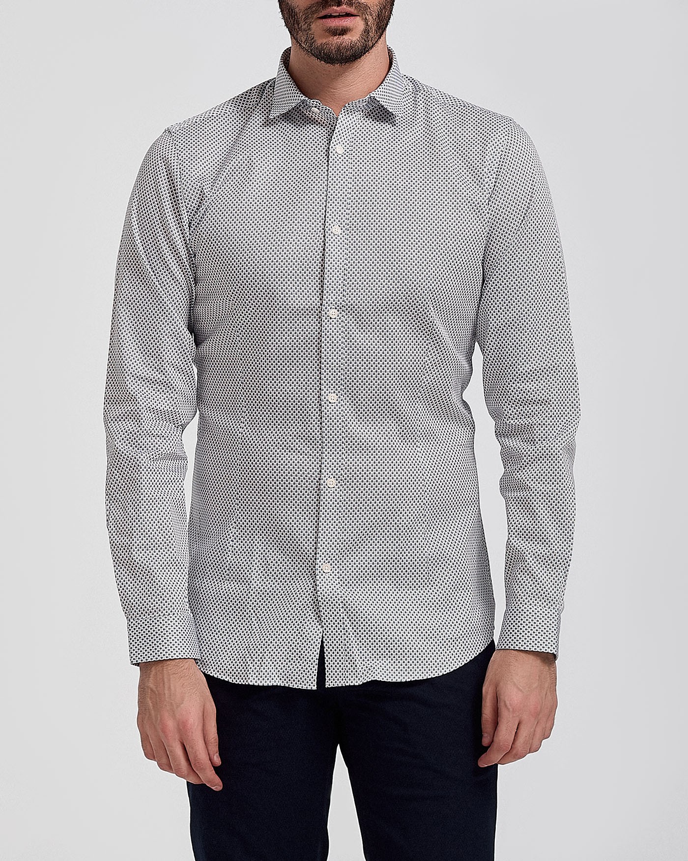 Φωτογραφία προϊόντος: ΠΟΥΚΑΜΙΣΟ POLKA DOT PRINT ΤΗΣ JACK & JONES - 12168947 ΑΣΠΡΟ
