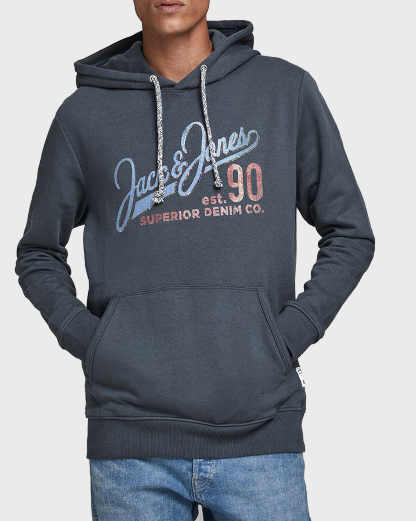 Φωτογραφία προϊόντος: Jack & Jones Kangaroo Φούτερ Cotton Blend Hoodie - 12178449 ΡΑΦ