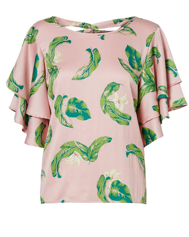 Φωτογραφία προϊόντος: BACK CUT OUT DETAIL PRINTED TOP ΤΗΣ VERO MODA - 10197678 ΡΟΖ