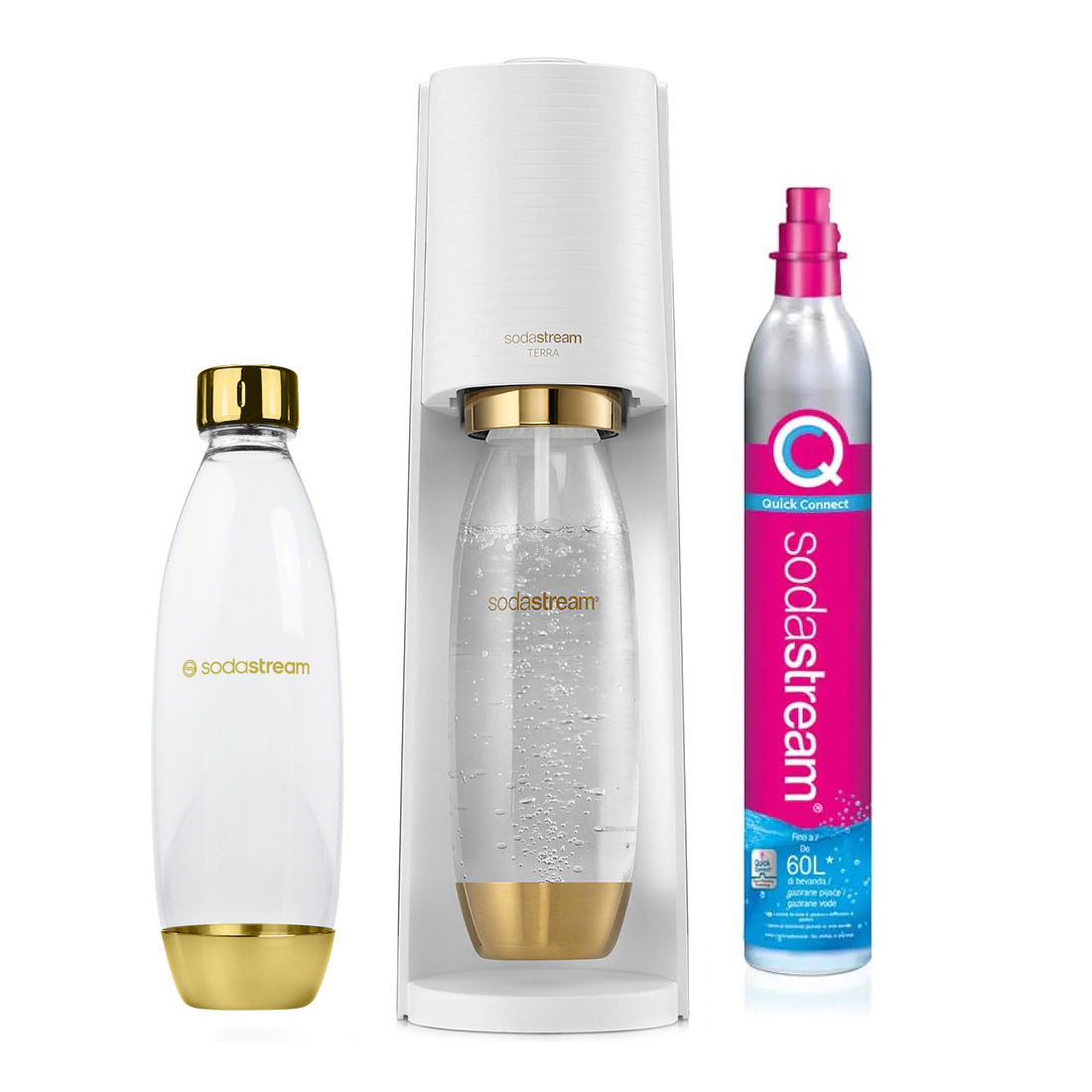 Φωτογραφία προϊόντος: Sodastream Terra Gold Συσκευή Παρασκευής Ανθρακούχου Νερού - OEM