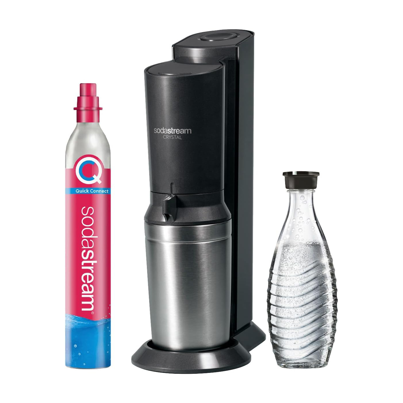 Φωτογραφία προϊόντος: SodaStream Crystal 3.0 Black Συσκευή Παρασκευής Ανθρακούχου Νερού - OEM
