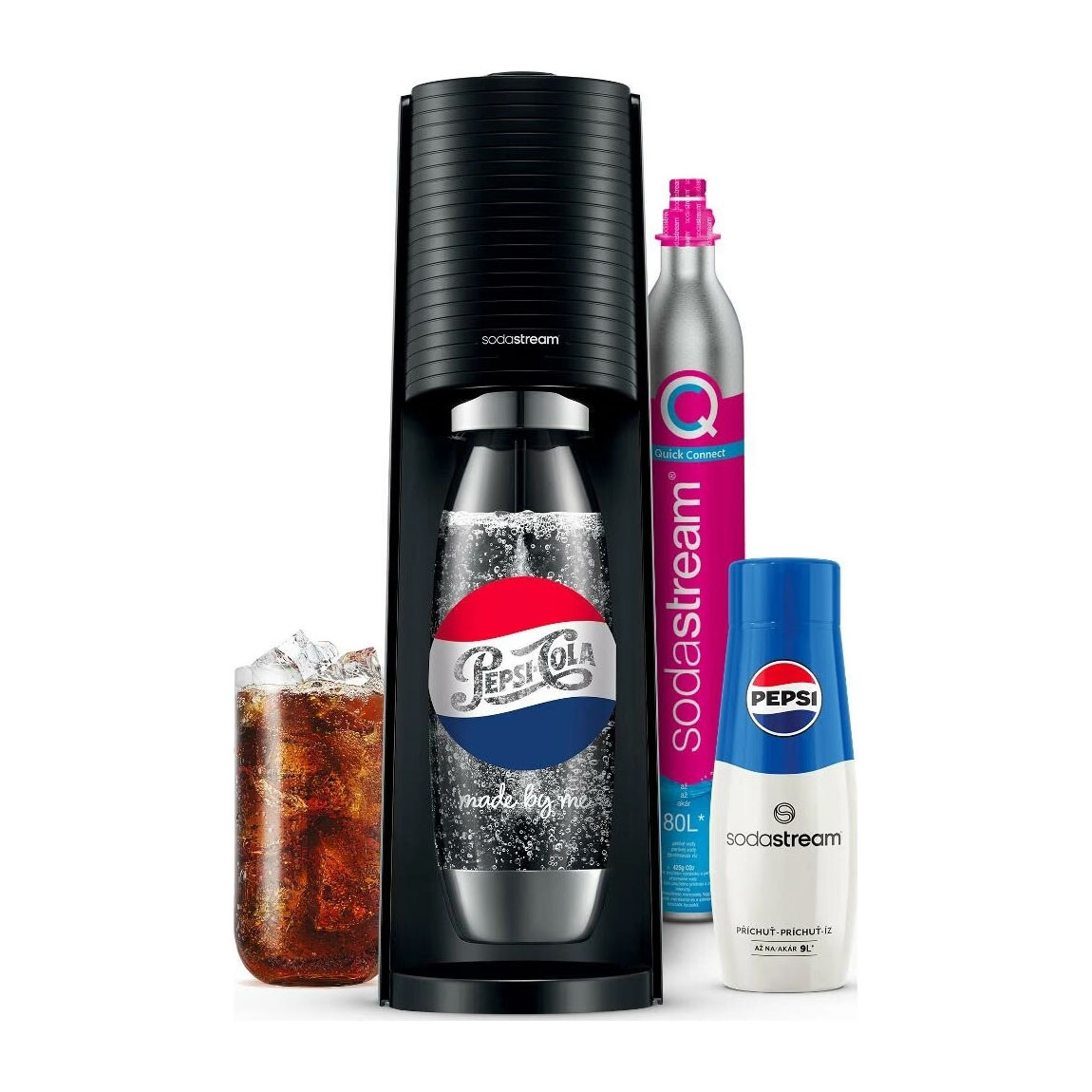 Φωτογραφία προϊόντος: Sodastream Terra Black Megapack Pepsi Συσκευή Παρασκευής Ανθρακούχου Νερού - OEM