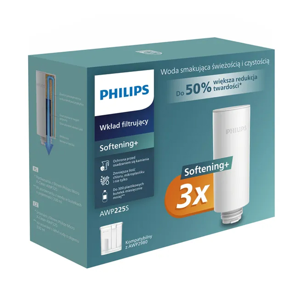 Φωτογραφία προϊόντος: Philips AWP225S/24 Αποσκλήρυνσης Ανταλλακτικά Φίλτρα Νερού για τη Συσκευή AWP2980 (3 τεμάχια) - OEM