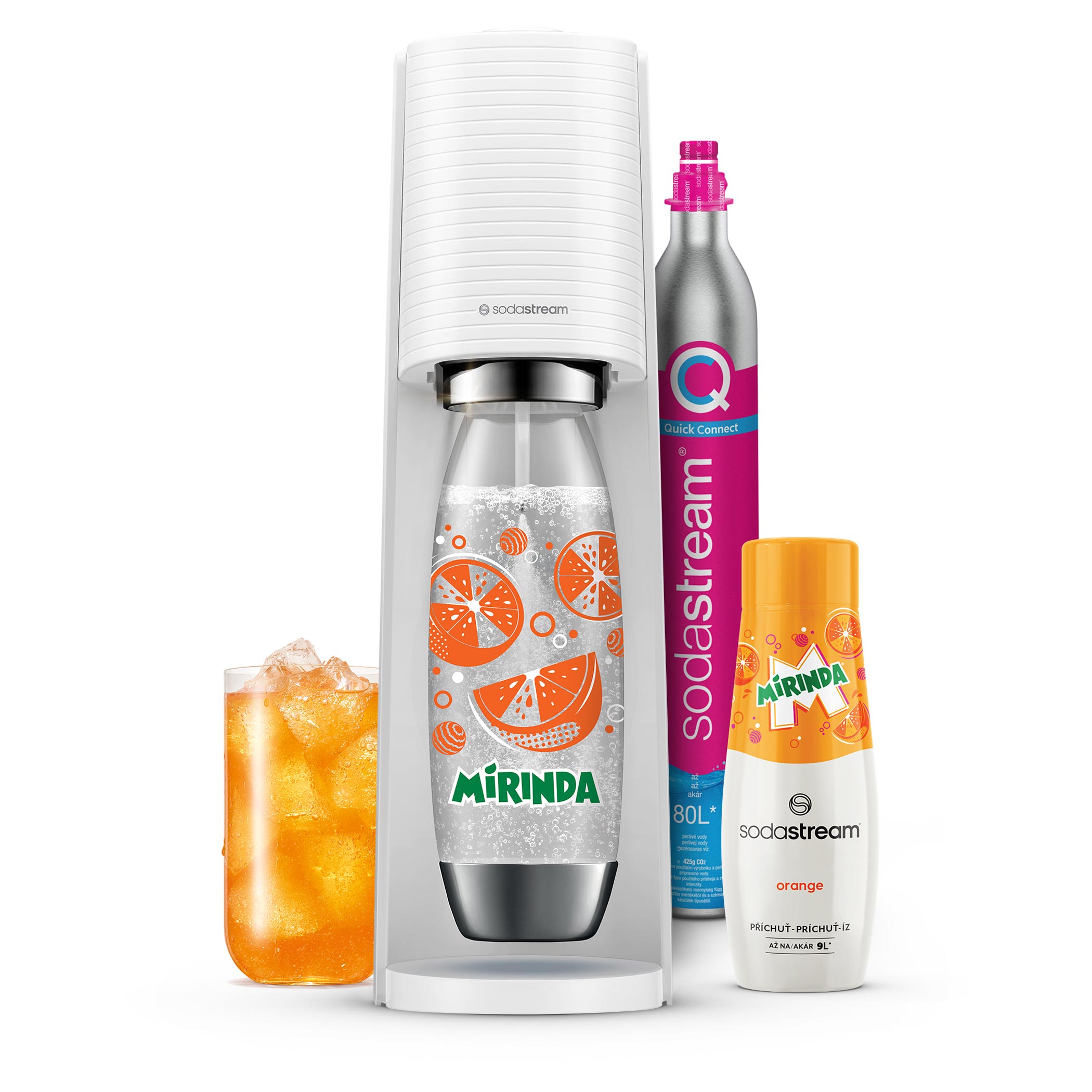 Φωτογραφία προϊόντος: Sodastream Terra White Megapack Mirinda Συσκευή Ανθρακούχου Νερού - OEM