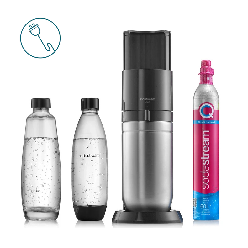 Φωτογραφία προϊόντος: SodaStream E-DUO Black Συσκευή Παρασκευής Ανθρακούχου Νερού - OEM